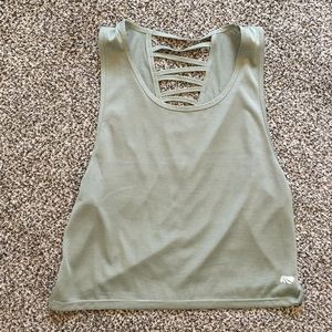 loose muscle tee cut workout tank